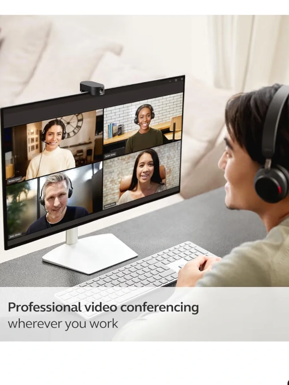 Jabra PanaCast 20 4K AI Webcam New in Box Video Conferencing Camera Zoom Teams